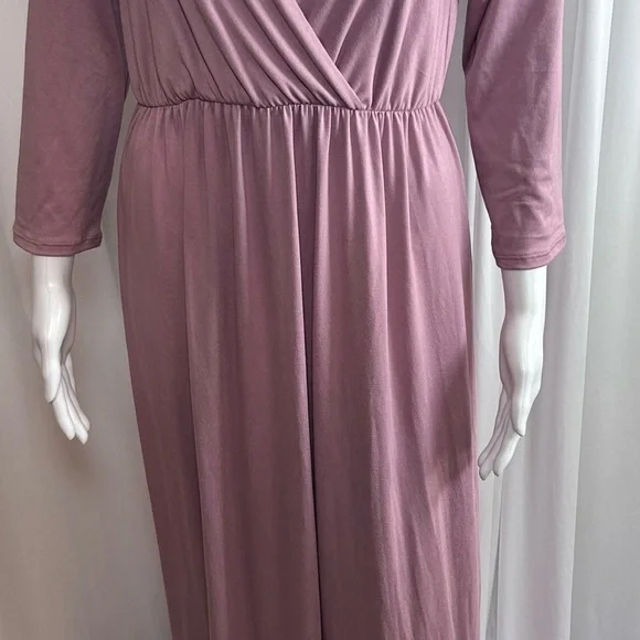 Mother Bee Maternity Mauve Dress Sz large - Picture 4 of 9